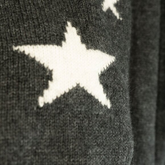 Zadig Voltaire Marky Hoodie Cashmere Star Sweater Intarsia Wool Luxury Pullover - Picture 11 of 15